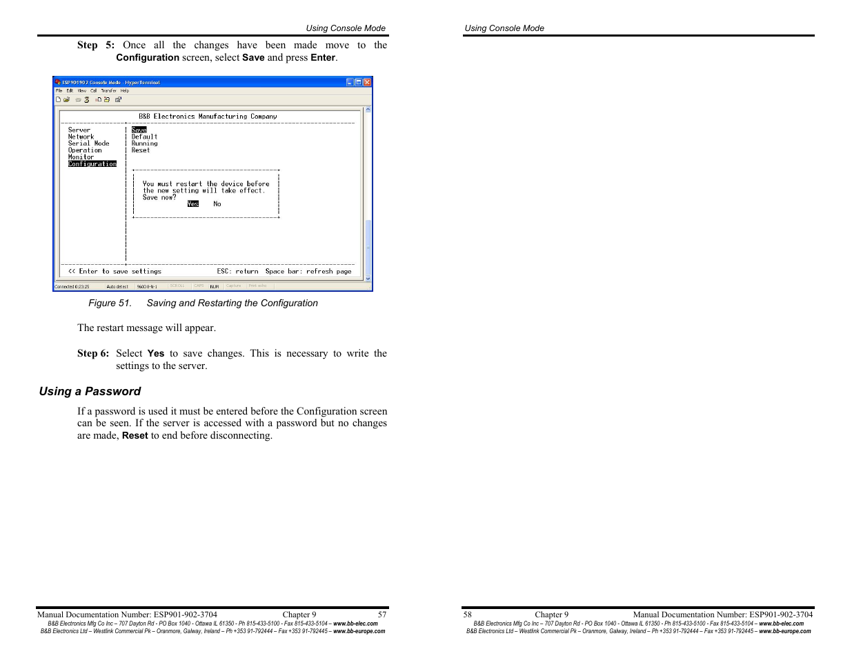 B&B Electronics Vlinx Serial Servers ESP902E User Manual | Page 34 / 47