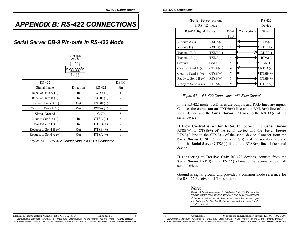 B&B Electronics Vlinx Serial Servers ESP902E User Manual | Page 43 / 47