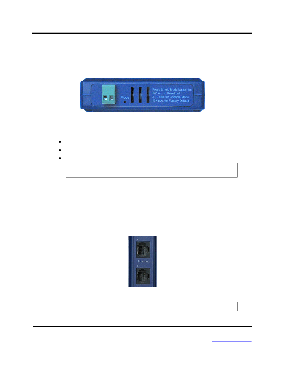 Mode switch, Ethernet connector | B&B Electronics Vlinx MESR9xx User Manual | Page 12 / 61