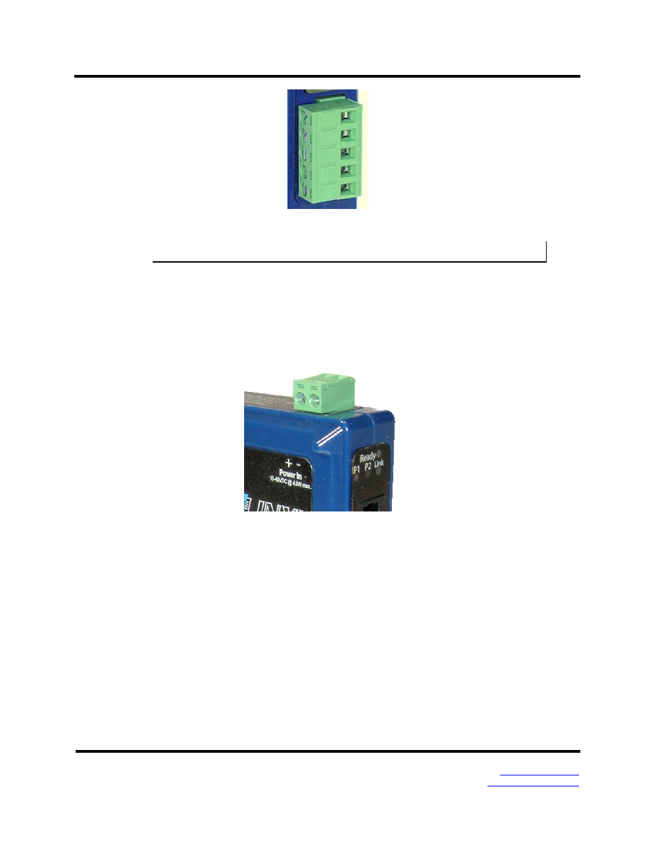 Power connector, Mounting hardware | B&B Electronics Vlinx MESR9xx User Manual | Page 14 / 61
