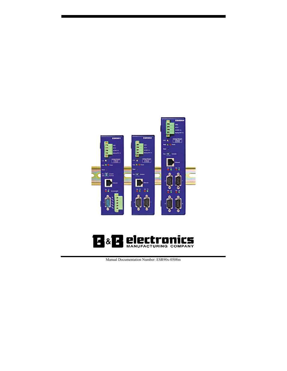 B&B Electronics ESR901 User Manual | 90 pages