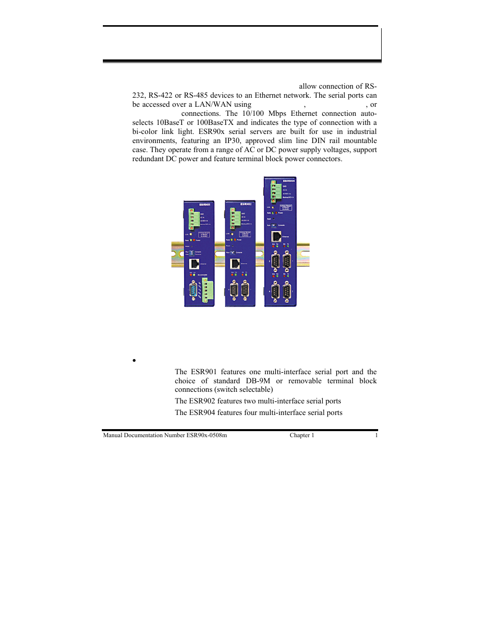 B&B Electronics ESR901 User Manual | Page 11 / 90