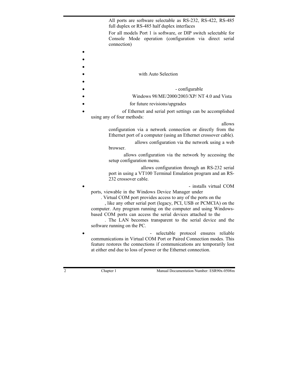 B&B Electronics ESR901 User Manual | Page 12 / 90