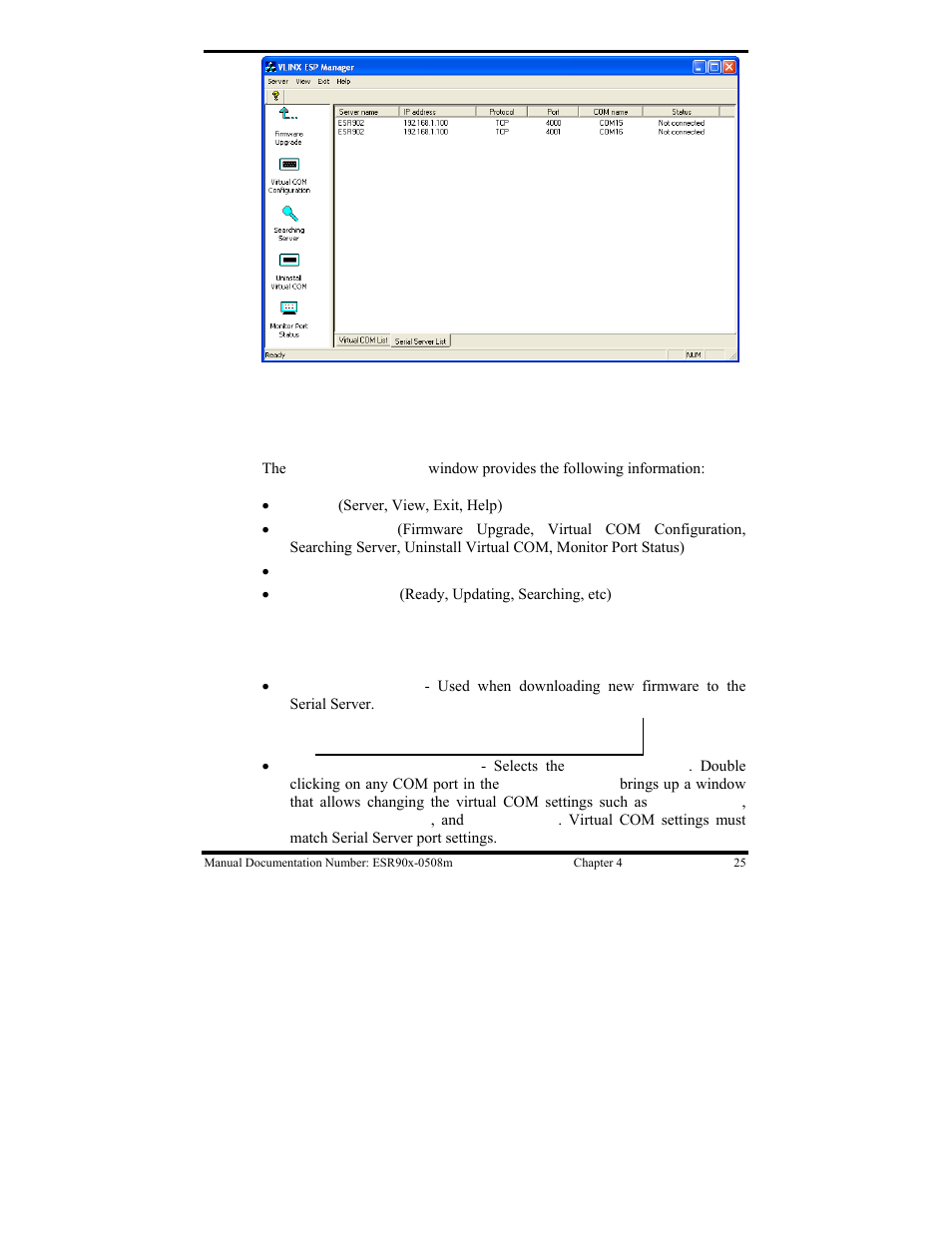 Software overview | B&B Electronics ESR901 User Manual | Page 35 / 90