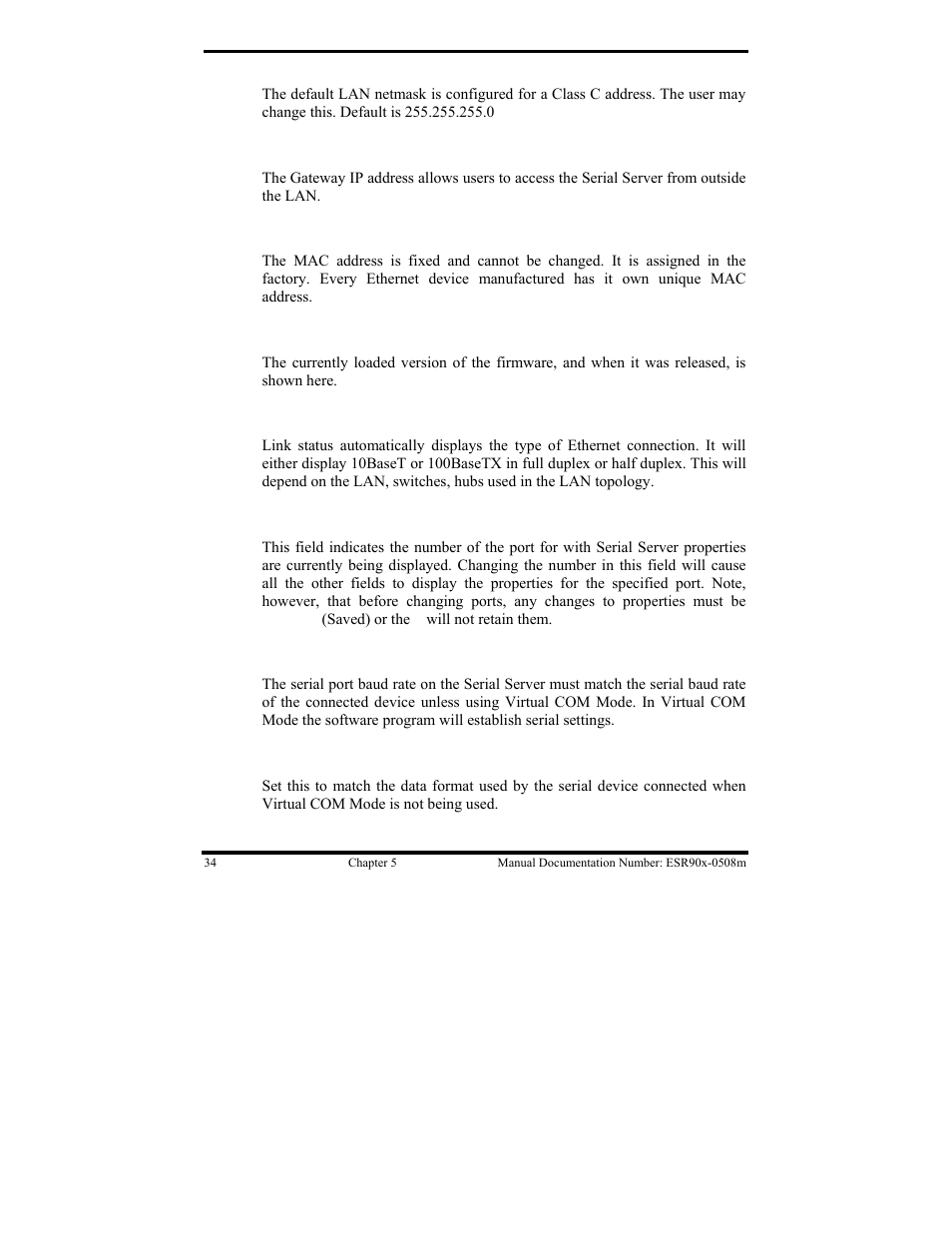 B&B Electronics ESR901 User Manual | Page 44 / 90