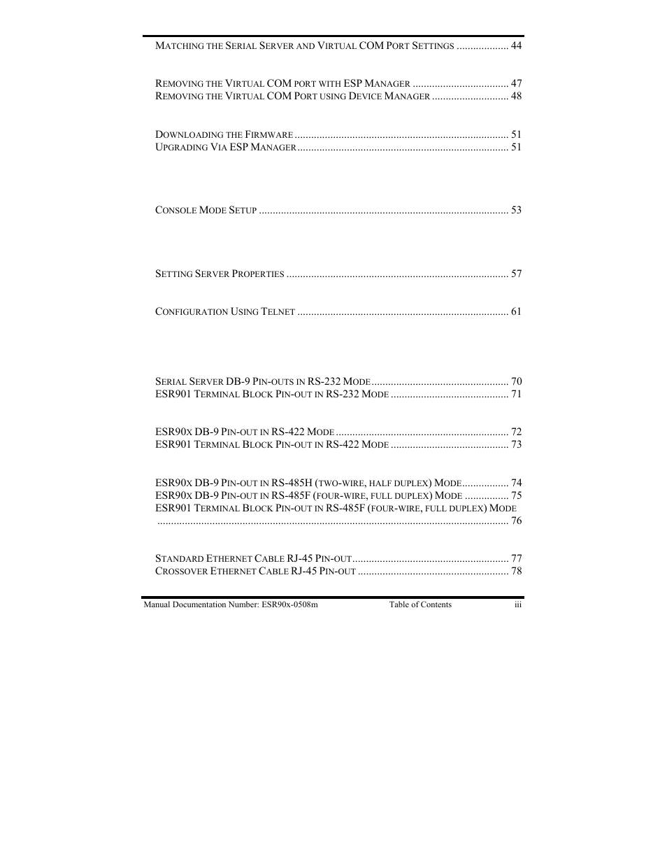 B&B Electronics ESR901 User Manual | Page 9 / 90