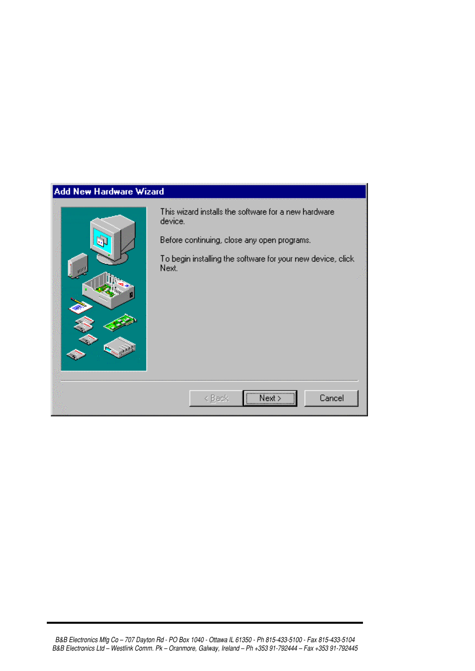 B&B Electronics RS-232/422/485 Serial Card CE 3PXCC4A User Manual | Page 10 / 47