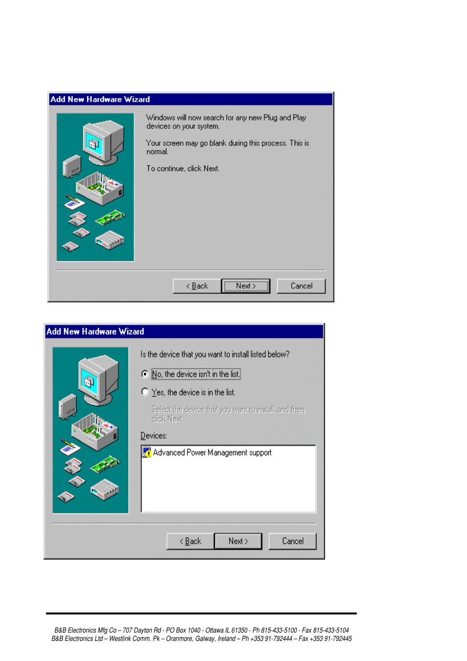 B&B Electronics RS-232/422/485 Serial Card CE 3PXCC4A User Manual | Page 11 / 47
