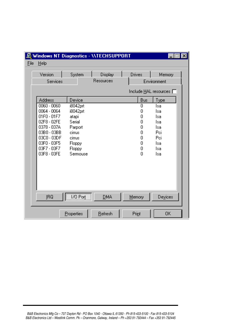 B&B Electronics RS-232/422/485 Serial Card CE 3PXCC4A User Manual | Page 19 / 47