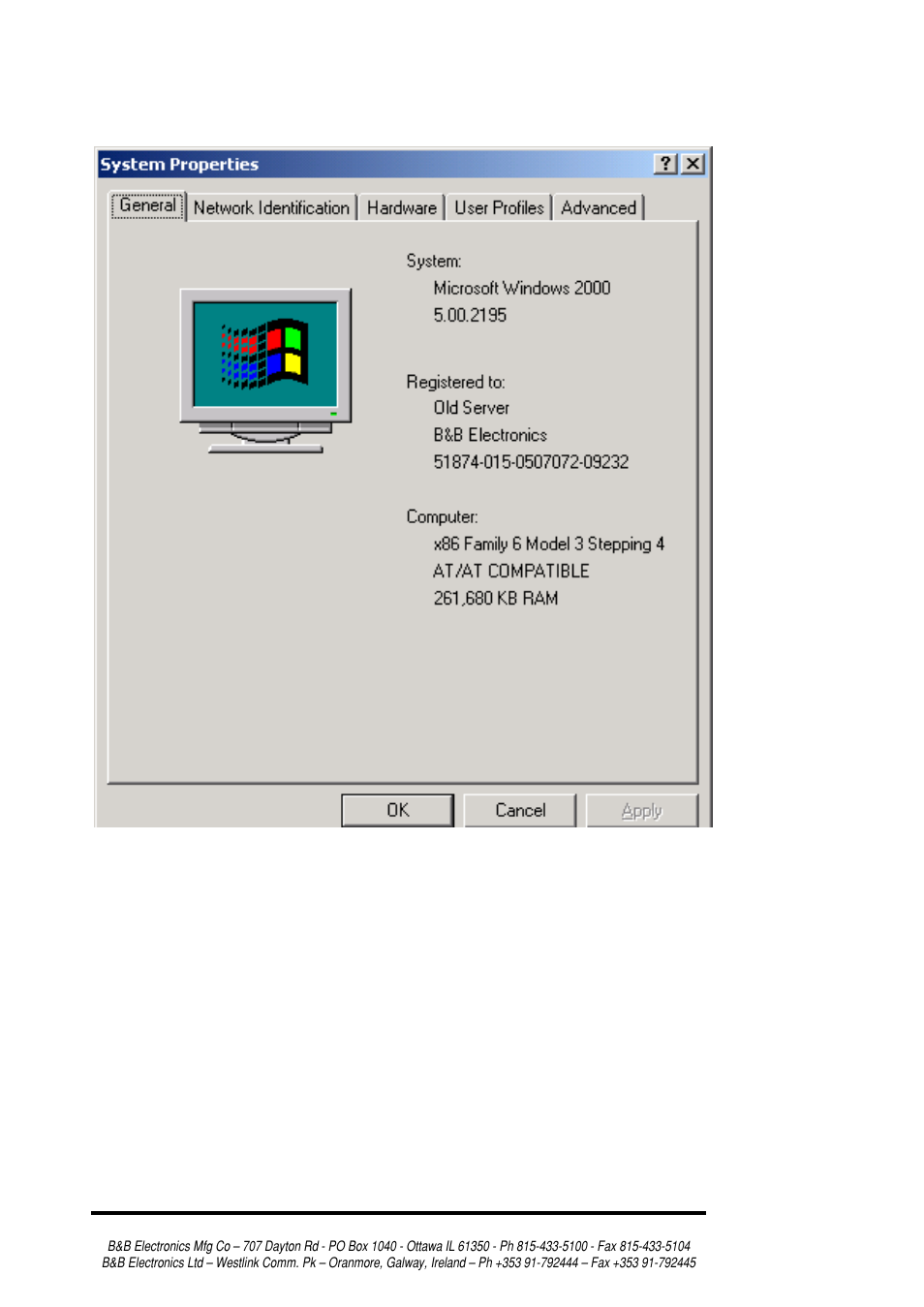 B&B Electronics RS-232/422/485 Serial Card CE 3PXCC4A User Manual | Page 22 / 47