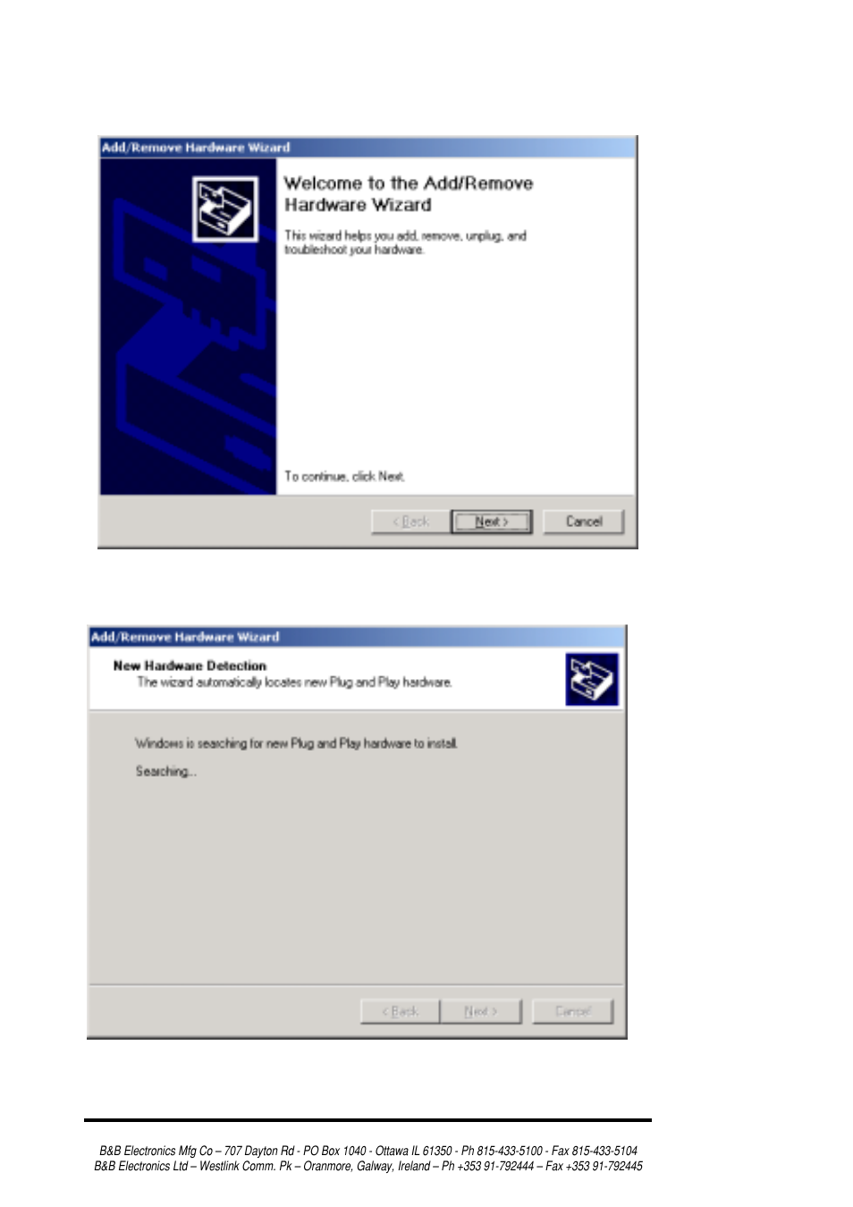 B&B Electronics RS-232/422/485 Serial Card CE 3PXCC4A User Manual | Page 27 / 47