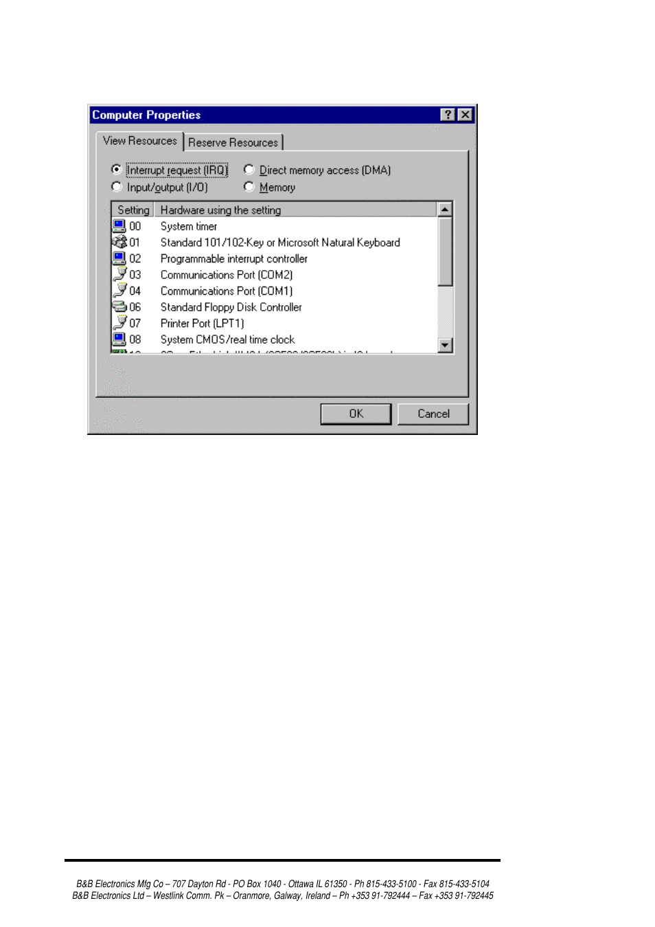 B&B Electronics RS-232/422/485 Serial Card CE 3PXCC4A User Manual | Page 8 / 47