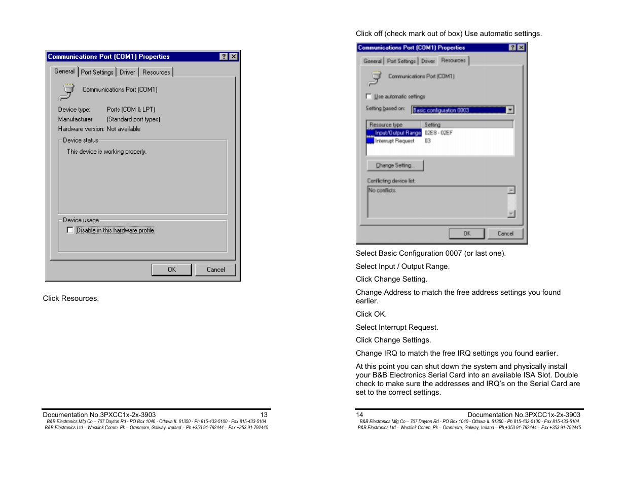 B&B Electronics 3PXCC1A User Manual | Page 9 / 25