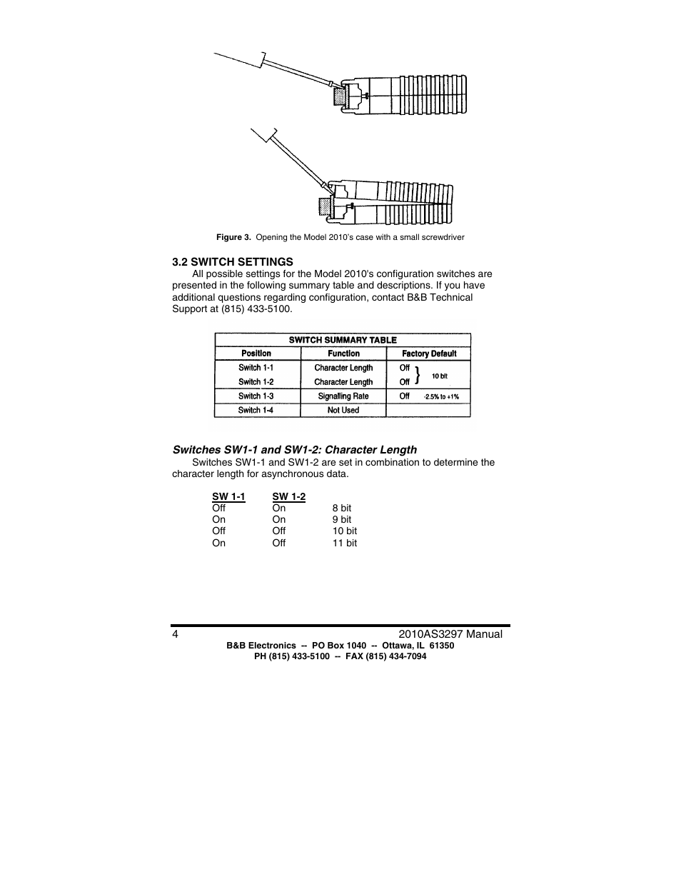 B&B Electronics Asynchronous to Synchronous Converter 2010 User Manual | Page 6 / 12