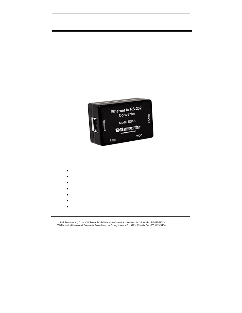 B&B Electronics ES1AE User Manual | Page 11 / 53