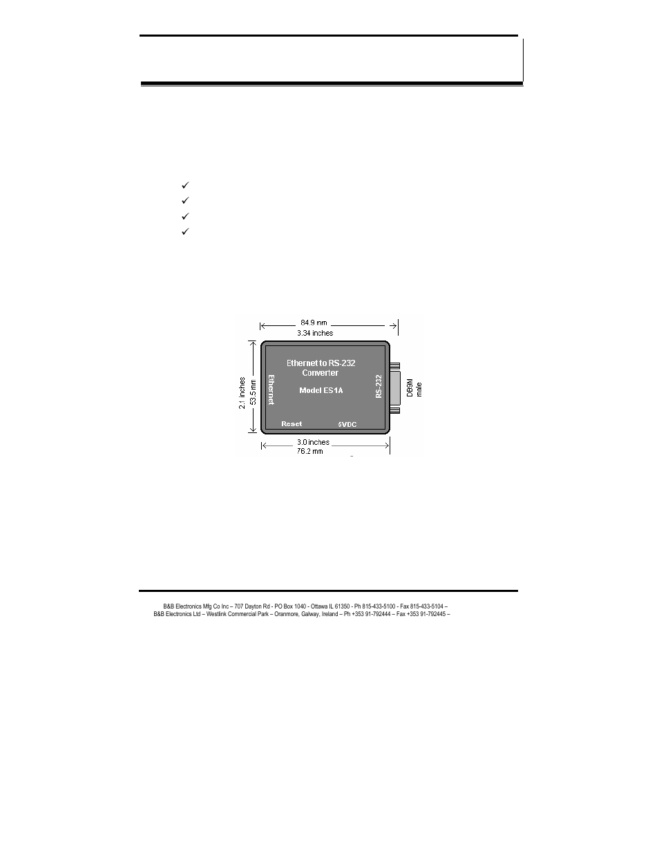 B&B Electronics ES1AE User Manual | Page 15 / 53