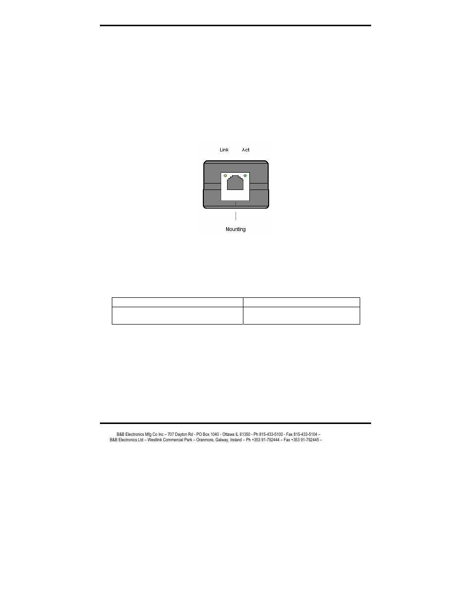 Indicators, switches and connectors, Link integrity led (yellow), Network activity led | Reset switch, Ethernet port connector | B&B Electronics ES1AE User Manual | Page 16 / 53