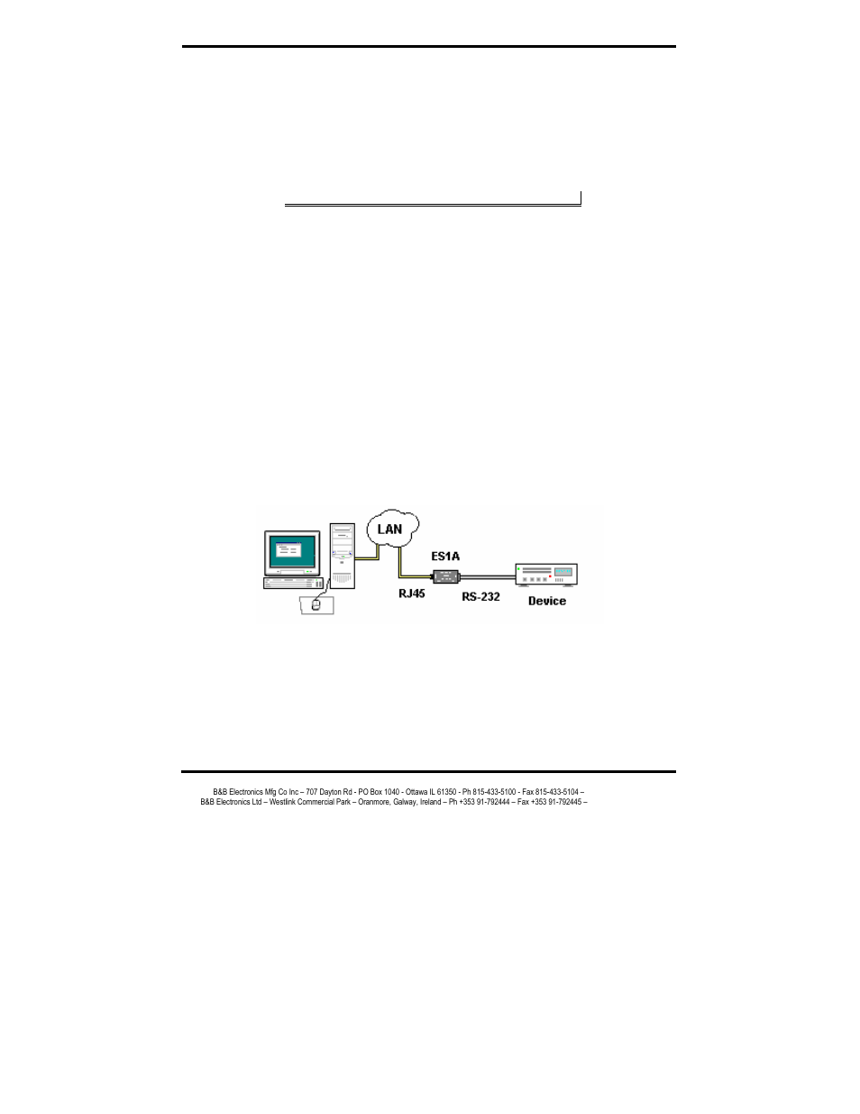 Connecting the hardware, Serial port connector, Power connector | Configuration connections | B&B Electronics ES1AE User Manual | Page 17 / 53
