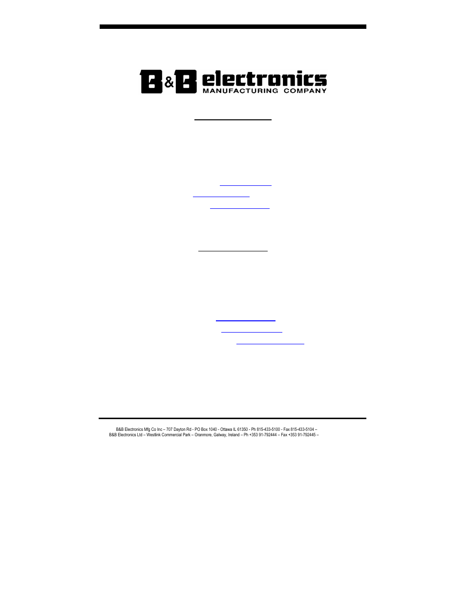 B&B Electronics ES1AE User Manual | Page 3 / 53