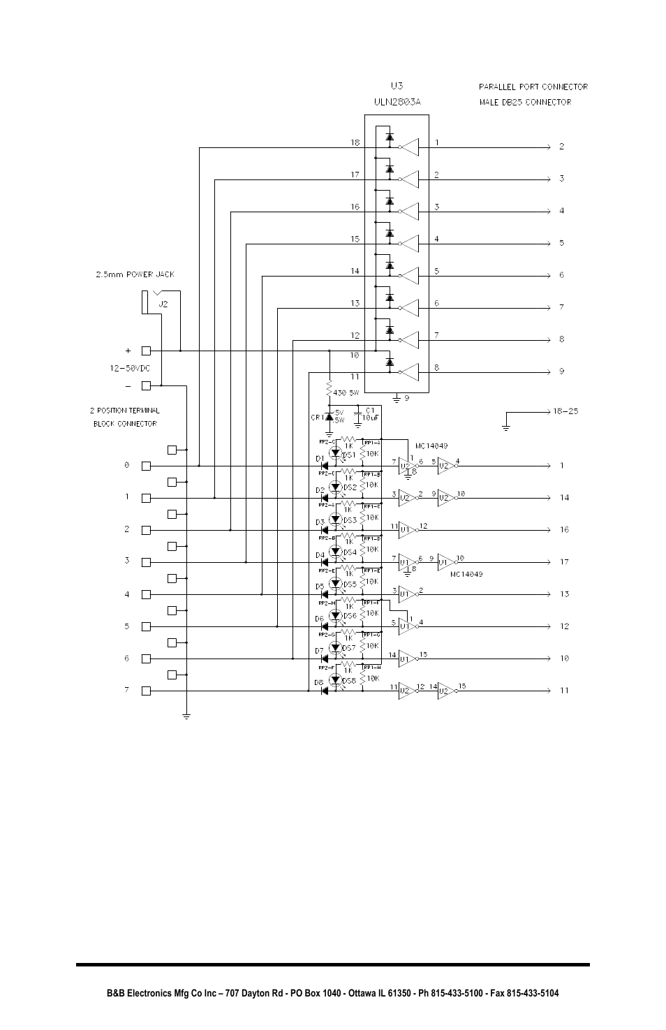 B&B Electronics Parallel Port Input/Output Converter PPIO User Manual | Page 10 / 34