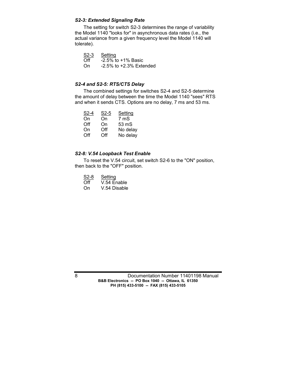 B&B Electronics 1140 User Manual | Page 10 / 16