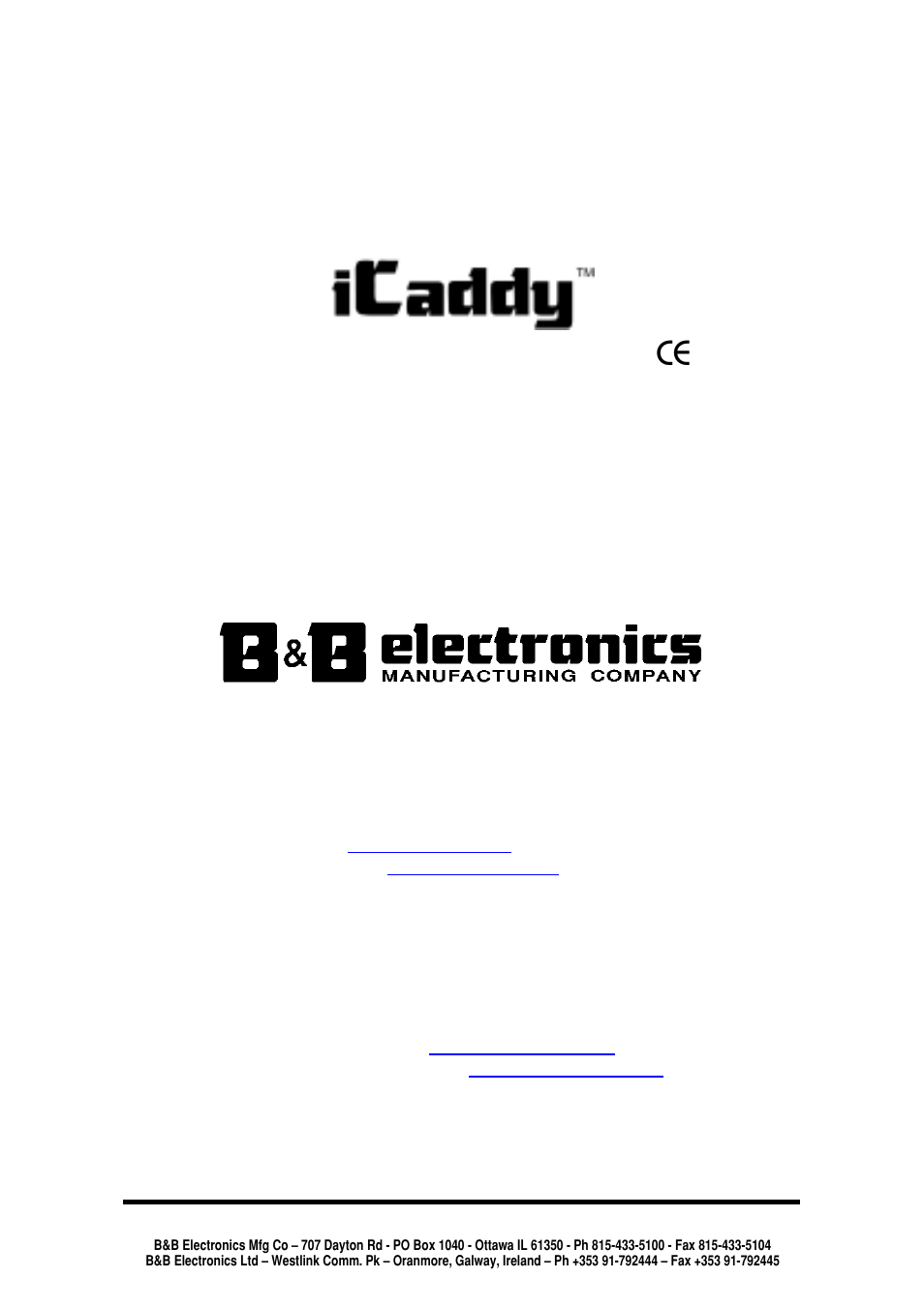 B&B Electronics DCDSS1 User Manual | 13 pages