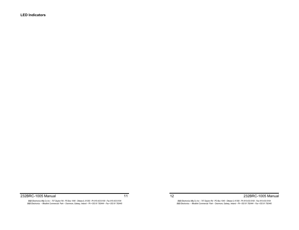 B&B Electronics RS-232 Baud Rate Converter CE 232BRC User Manual | Page 7 / 14