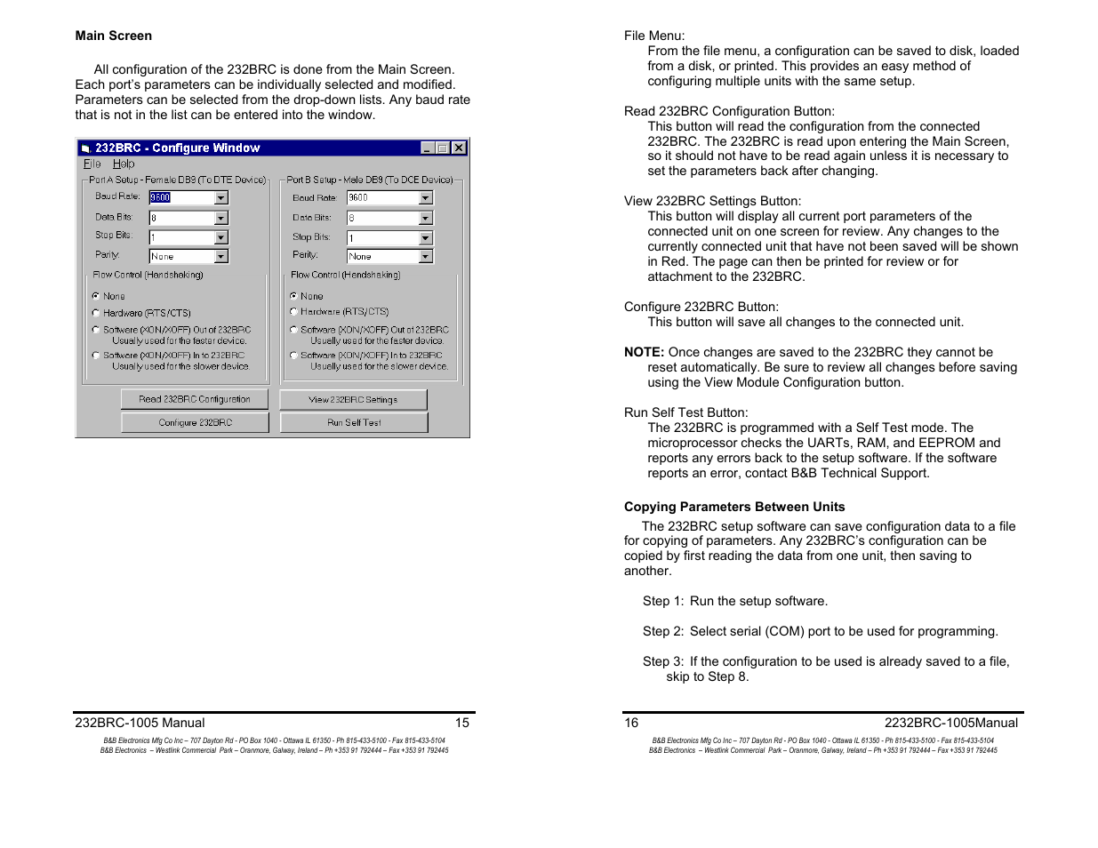 B&B Electronics RS-232 Baud Rate Converter CE 232BRC User Manual | Page 9 / 14