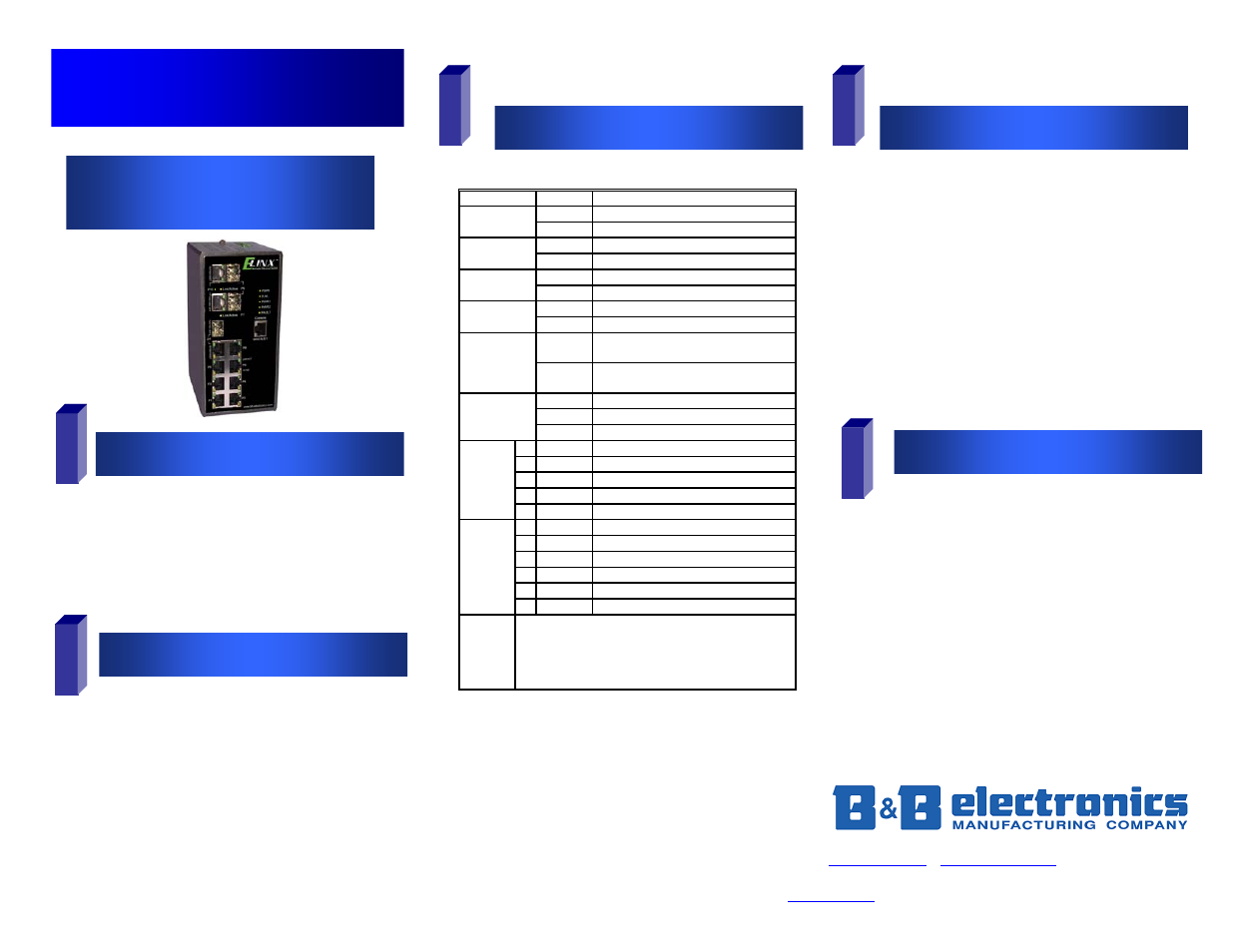 B&B Electronics EIR610 Series User Manual | 2 pages