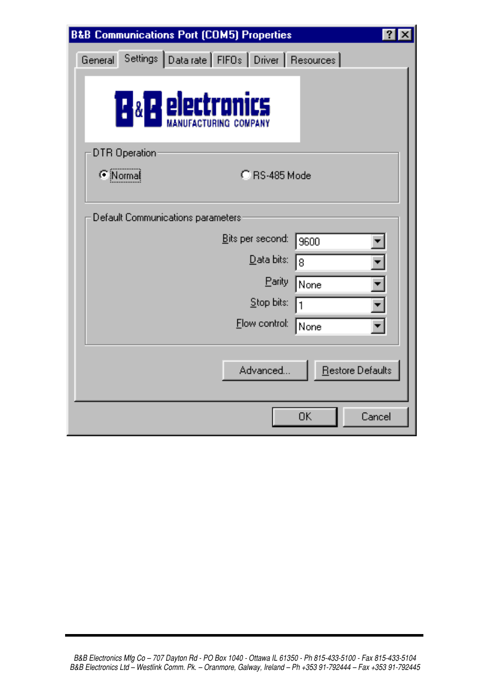 B&B Electronics 3PCI2 User Manual | Page 20 / 62