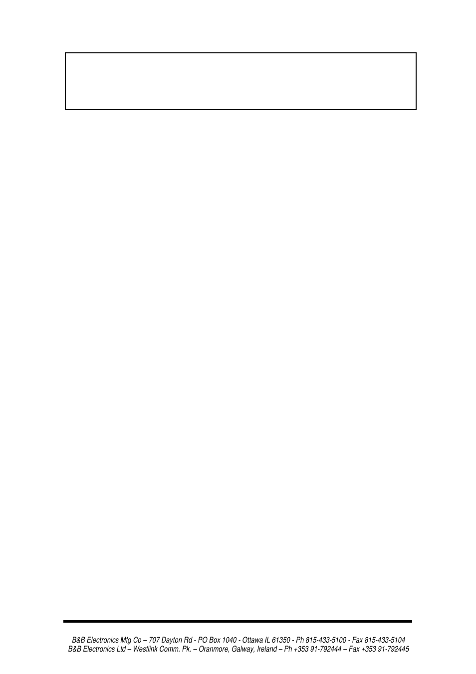 Caution | B&B Electronics 3PCI2 User Manual | Page 5 / 62