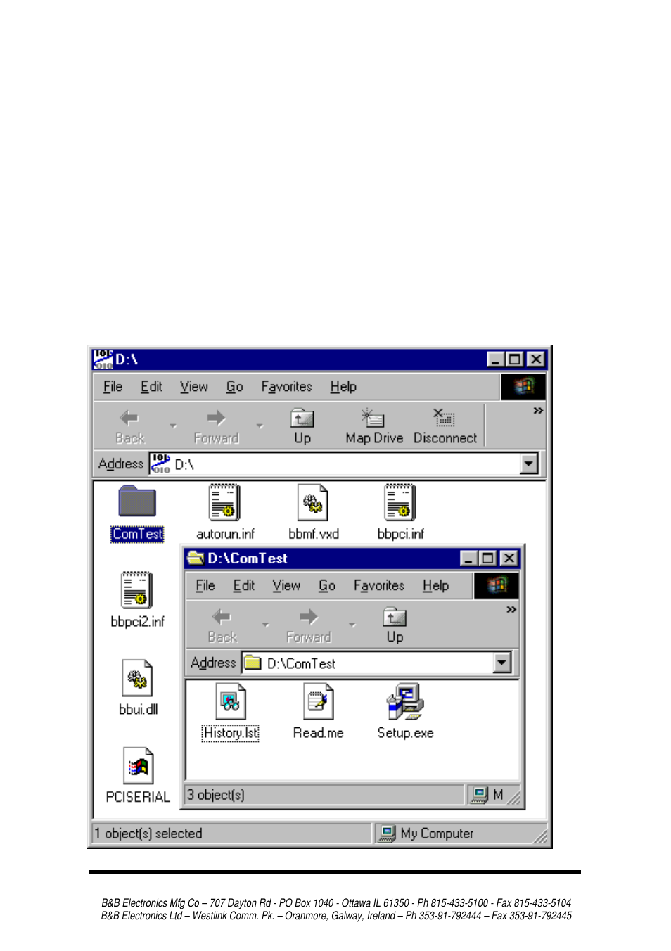 Chapter 7: troubleshooting | B&B Electronics 3PCI2 User Manual | Page 54 / 62