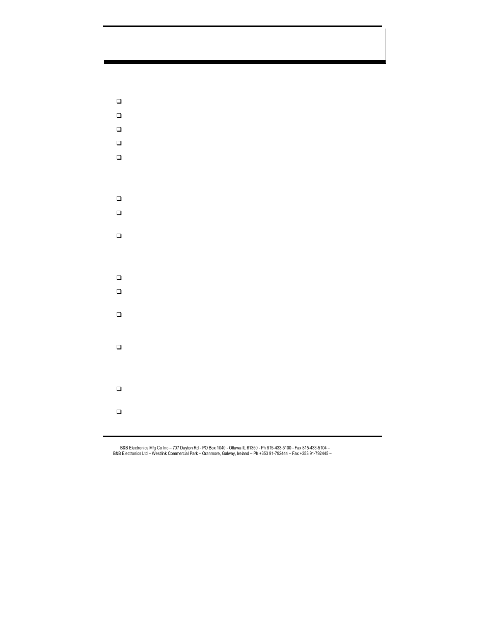 B&B Electronics RS-232 to Ethernet Converter ES1A User Manual | Page 20 / 54