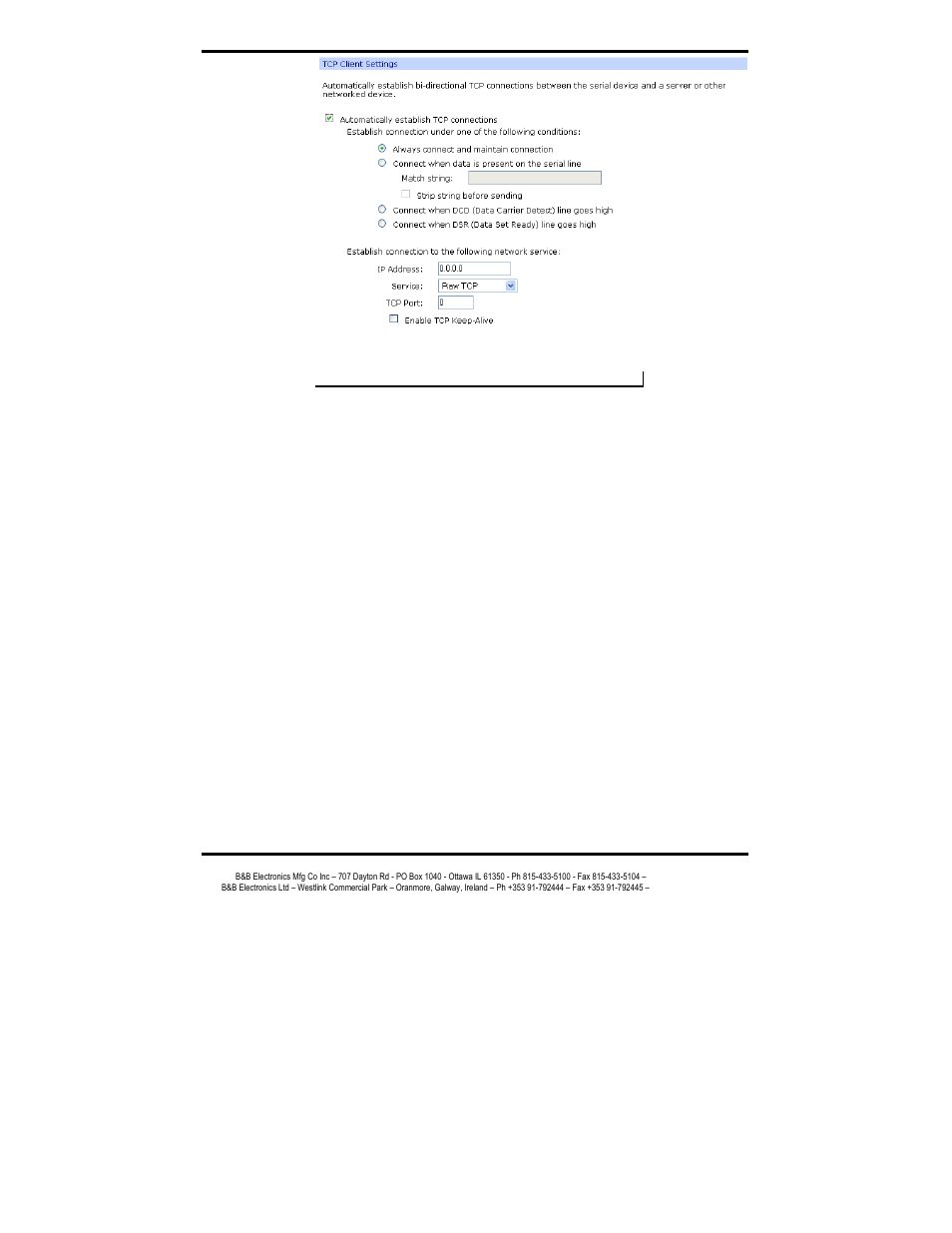 Udp sockets | B&B Electronics RS-232 to Ethernet Converter ES1A User Manual | Page 30 / 54