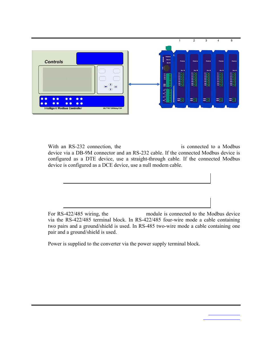 Connecting the hardware | B&B Electronics Zlinx 485 User Manual | Page 22 / 52