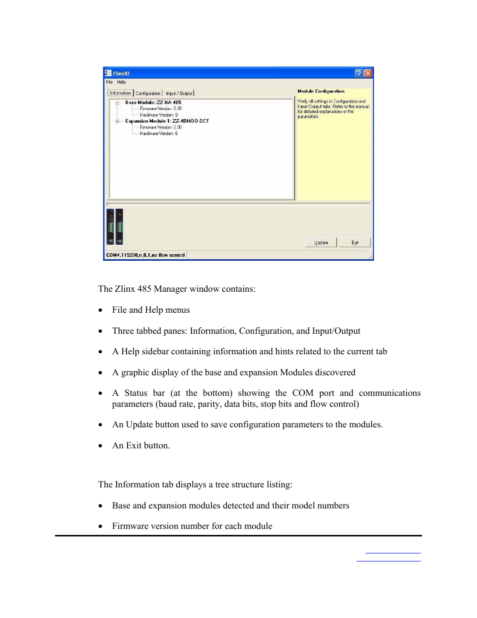 Information tab | B&B Electronics Zlinx 485 User Manual | Page 27 / 52