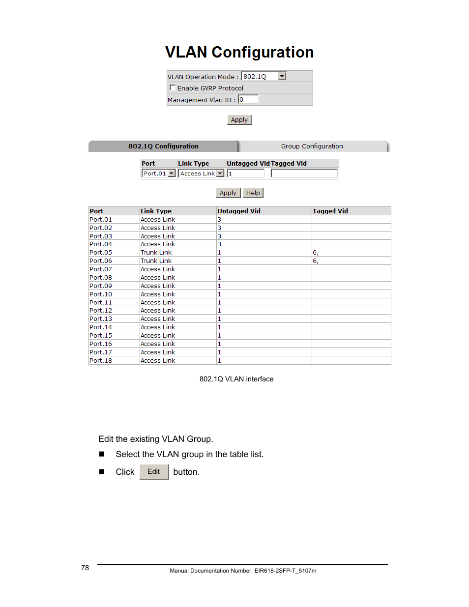 Group configuration | B&B Electronics EIR618-2SFP-T User Manual | Page 90 / 116