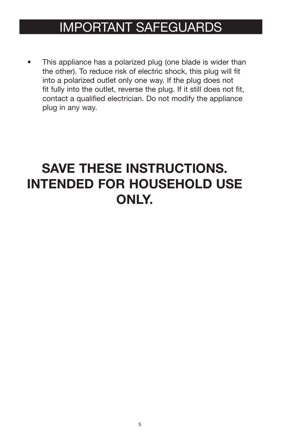 West Bend Back to Basics blender solution 4000 User Manual | Page 5 / 21
