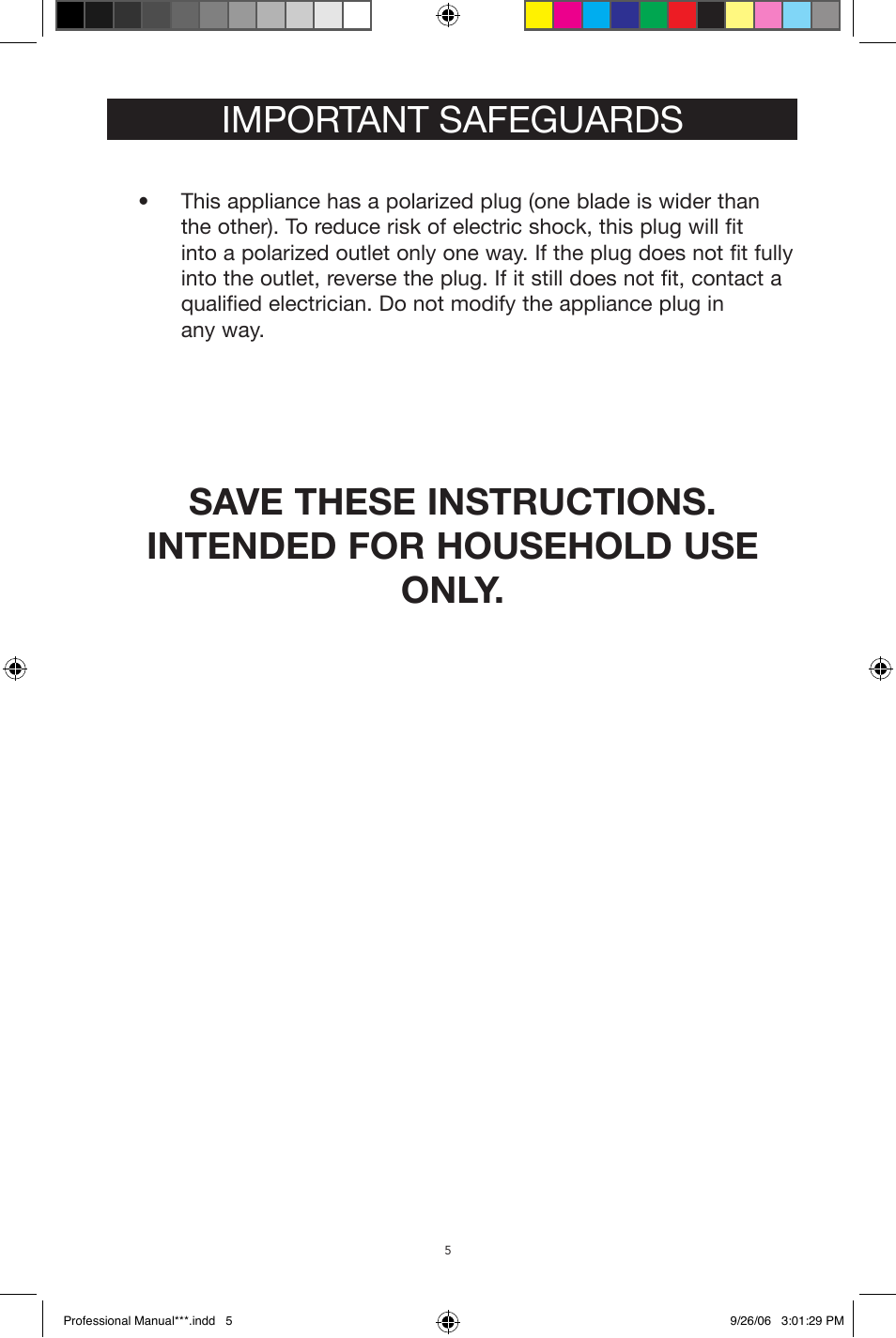 West Bend Back to Basics Smoothie Professional User Manual | Page 5 / 17