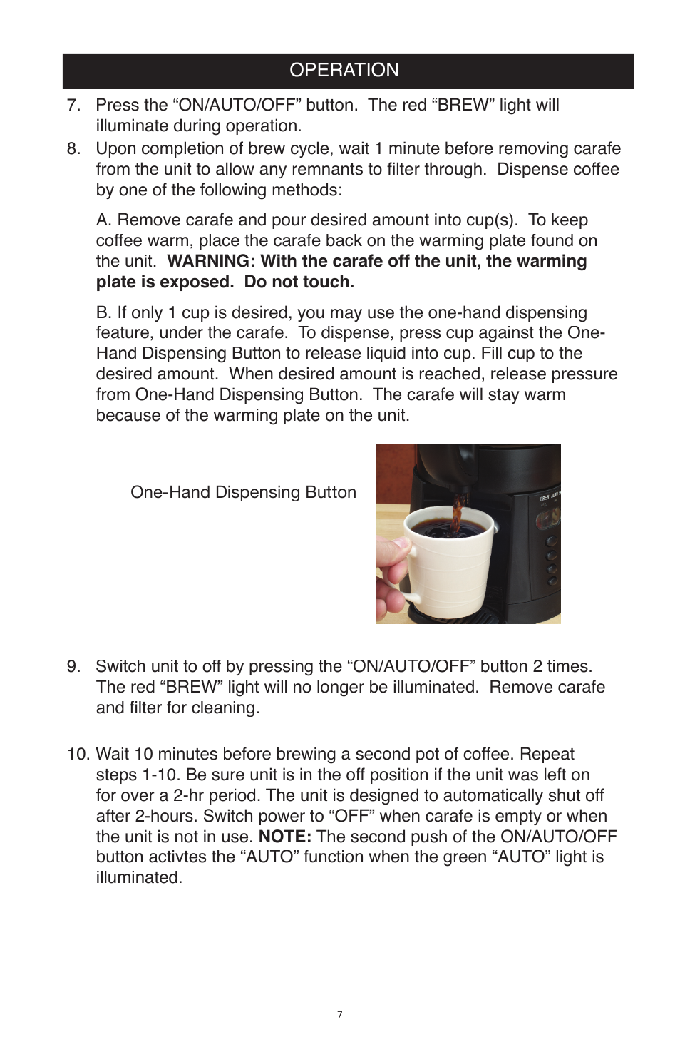 West Bend Back to Basics CC500 User Manual | Page 7 / 12
