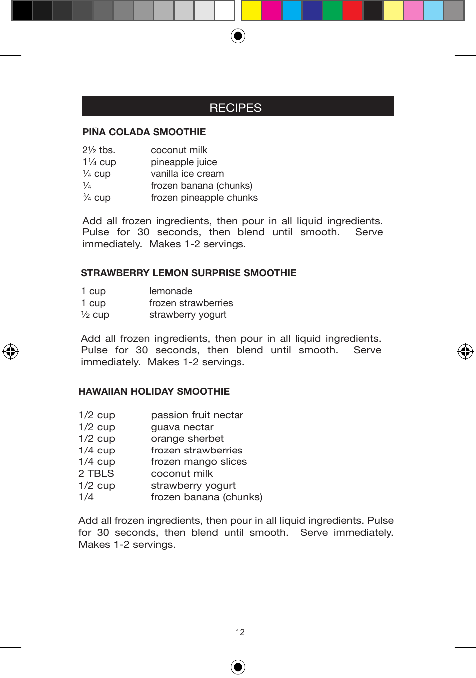 Recipes | West Bend Back to Basics BPE3BRAUS User Manual | Page 12 / 16