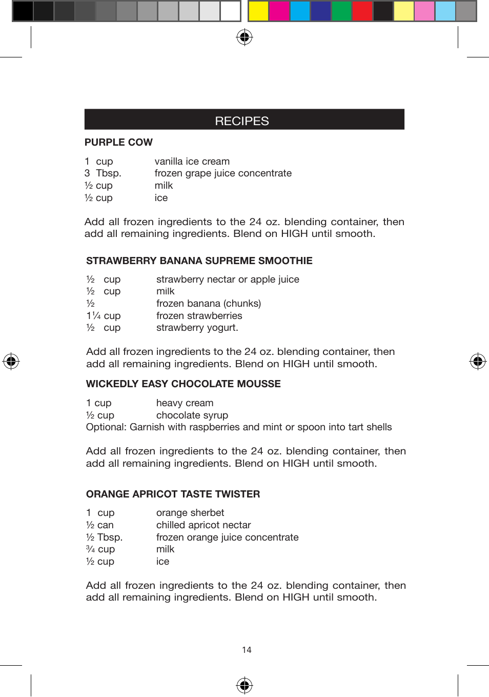 Recipes | West Bend Back to Basics BPE3BRAUS User Manual | Page 14 / 16