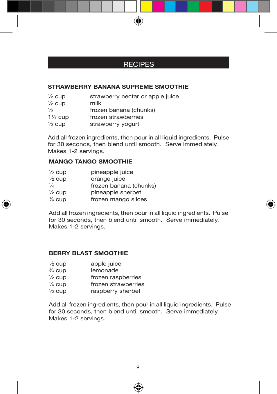 Recipes | West Bend Back to Basics BPE3BRAUS User Manual | Page 9 / 16