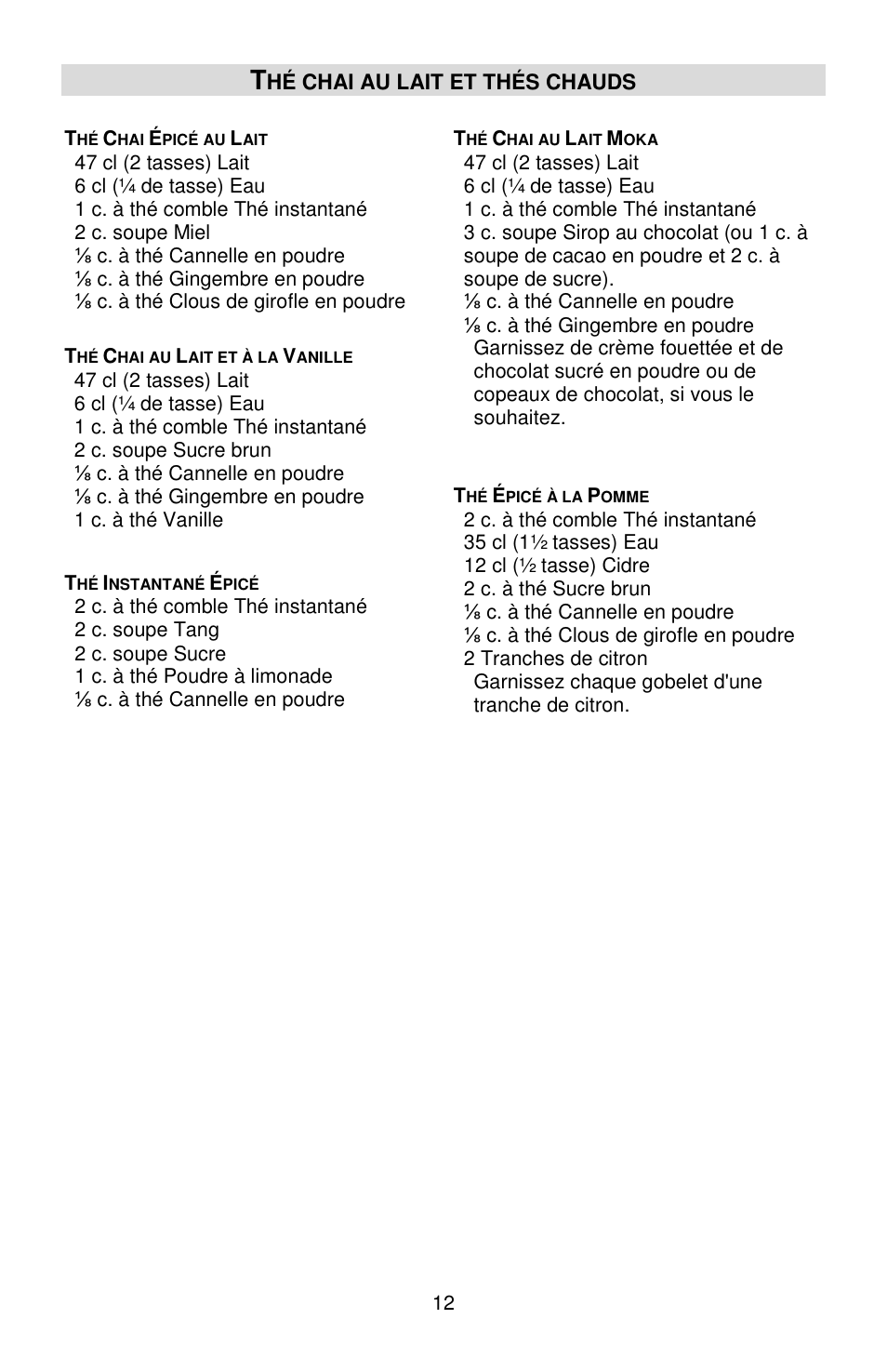 West Bend Back to Basics Cocoa~Latte User Manual | Page 24 / 40