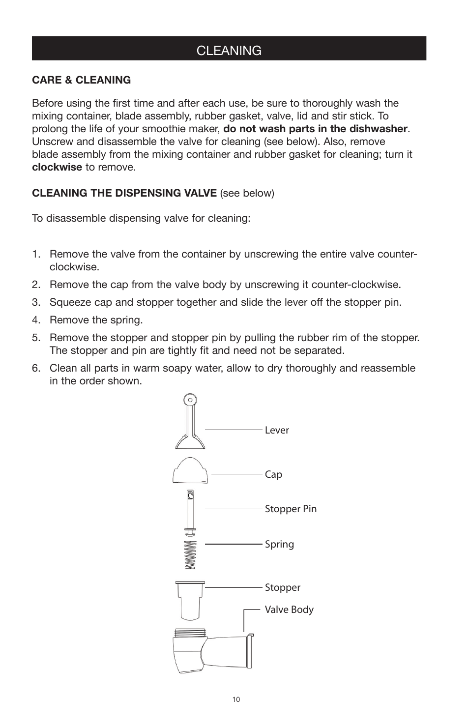 Cleaning | West Bend Back to Basics SCL5 User Manual | Page 10 / 17