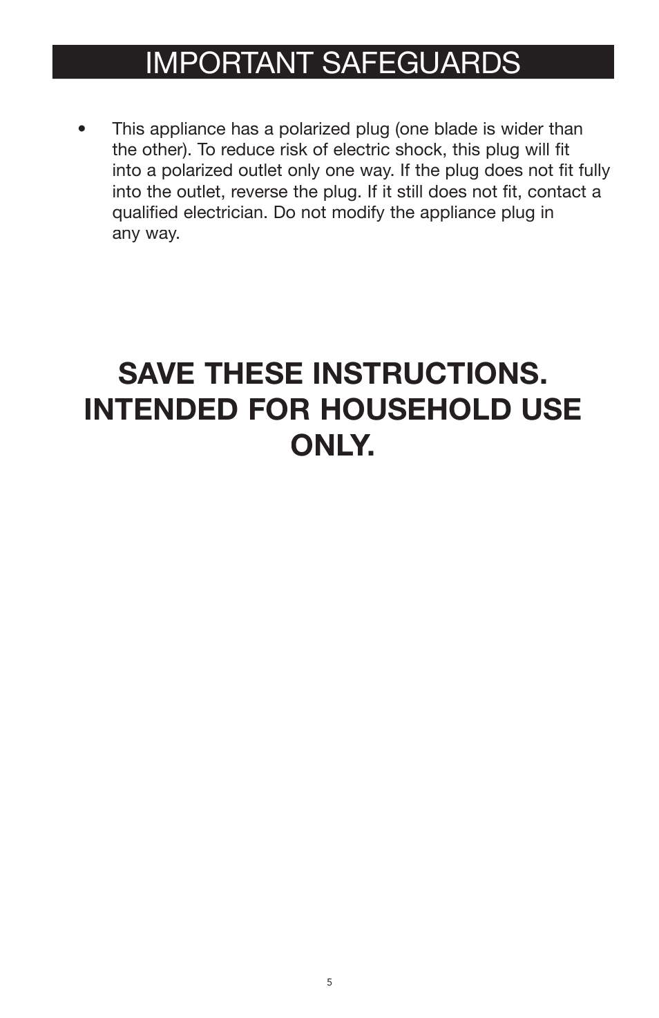 West Bend Back to Basics SCL5 User Manual | Page 5 / 17