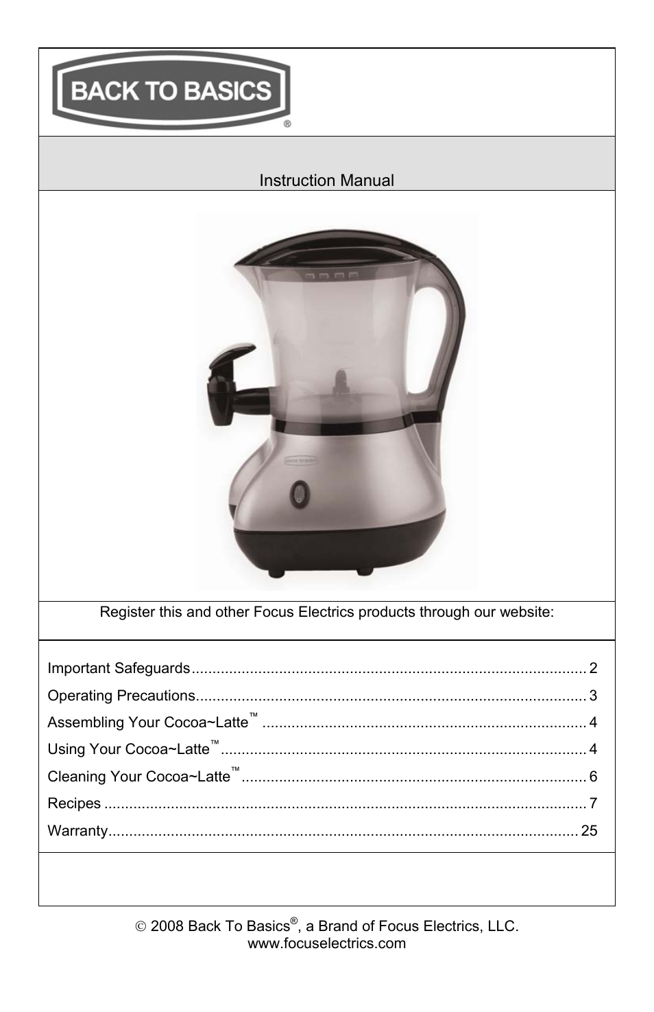 West Bend Back to Basics Coffeemaker User Manual | 76 pages