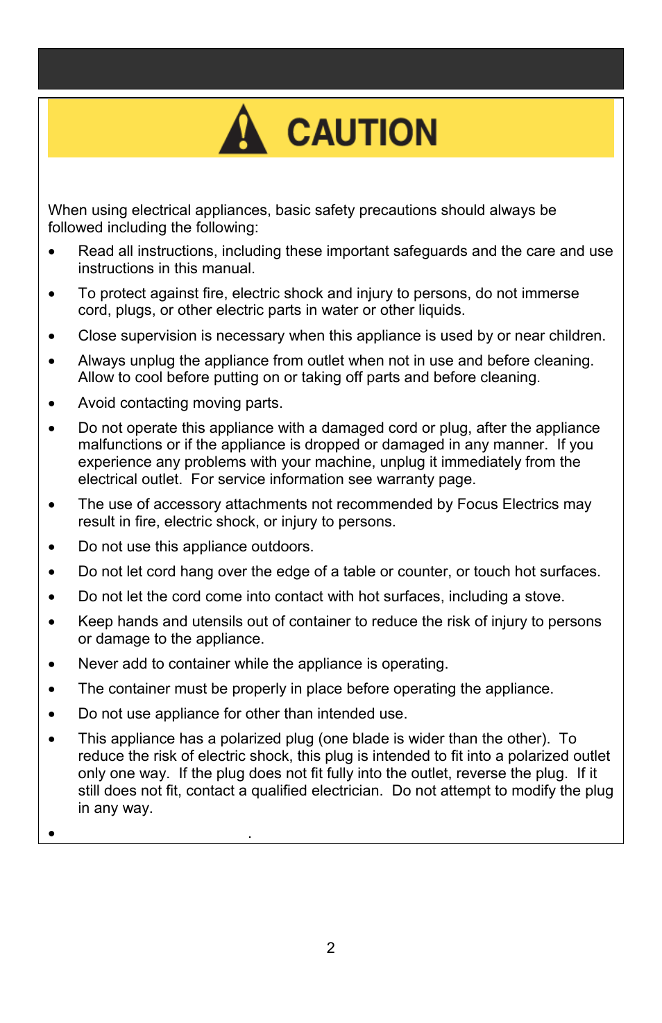 Important safeguards | West Bend Back to Basics Coffeemaker User Manual | Page 2 / 76