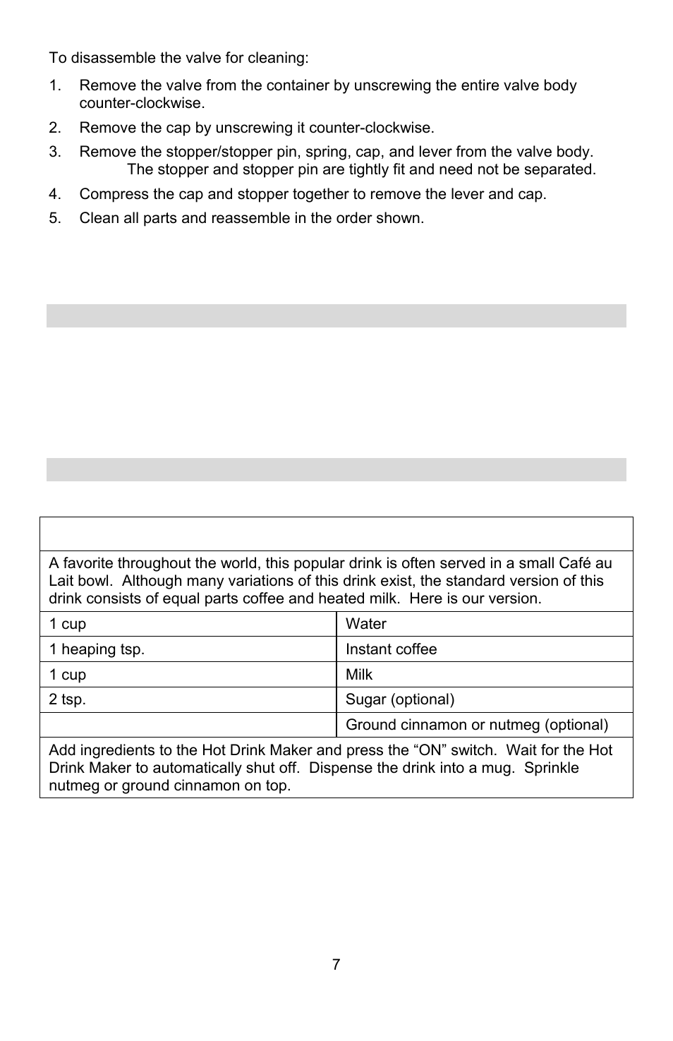 Recipes | West Bend Back to Basics Coffeemaker User Manual | Page 7 / 76