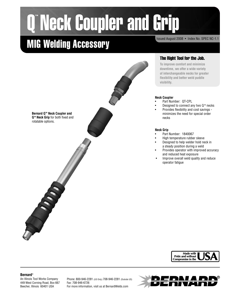Bernard SPEC NC-1.1 User Manual | 2 pages